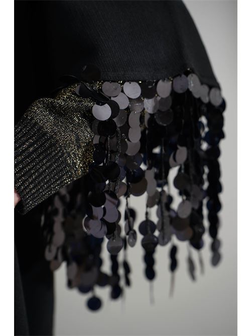 Mantella in maglia Love To Love by Gai Mattiolo | LV2027NERO